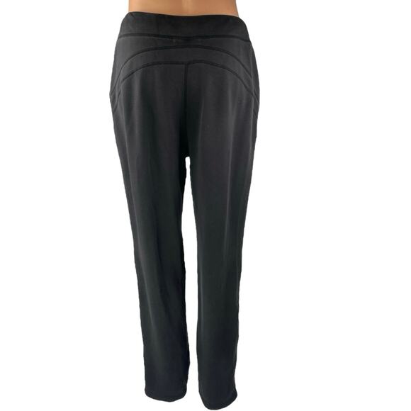 BYLT Women's Black Drawstring High Waisted Straight Trousers Sweat Pants Size M - Picture 3 of 4